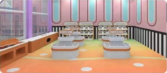Kids' role-play supermarket